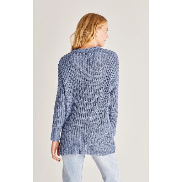 Z Supply Monterey Sweater, Blue Small - Picture 3 of 11